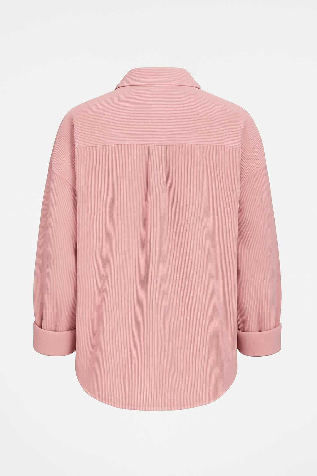 Button-down corduroy shirt - Front pocket - Rolled cuffs | Tanzanix Eclat-Tanzanix