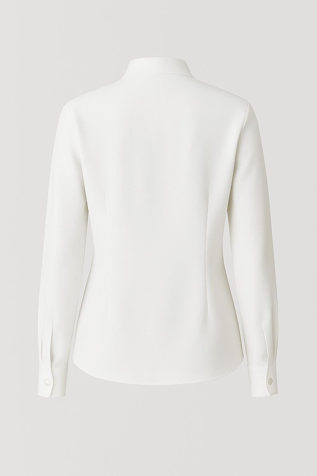 Minimalist Blouse – Stand Collar – Hidden Button Closure | Tanzanix Eclat-Tanzanix