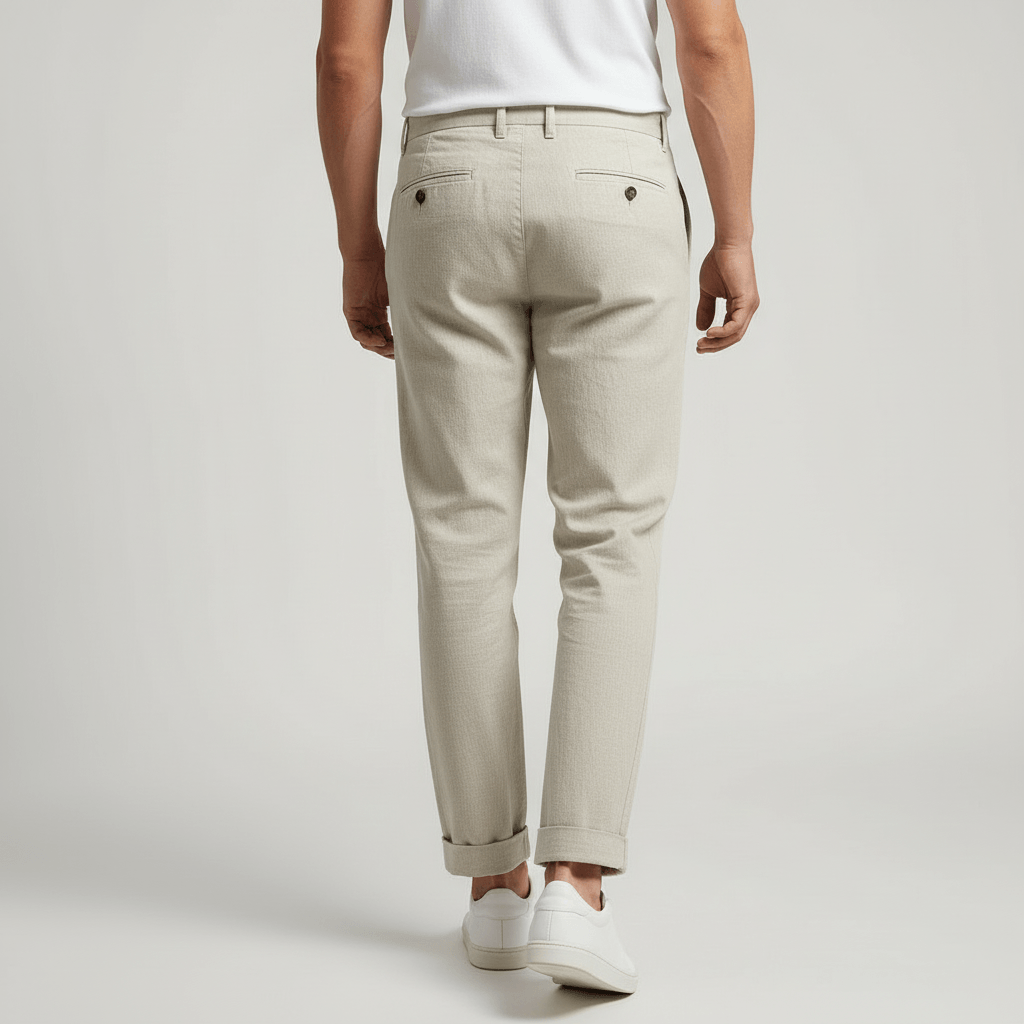 Tanzanix | Breathable linen trousers with pockets-Apparel & Accessories > Clothing > Pants > Trousers-Tanzanix