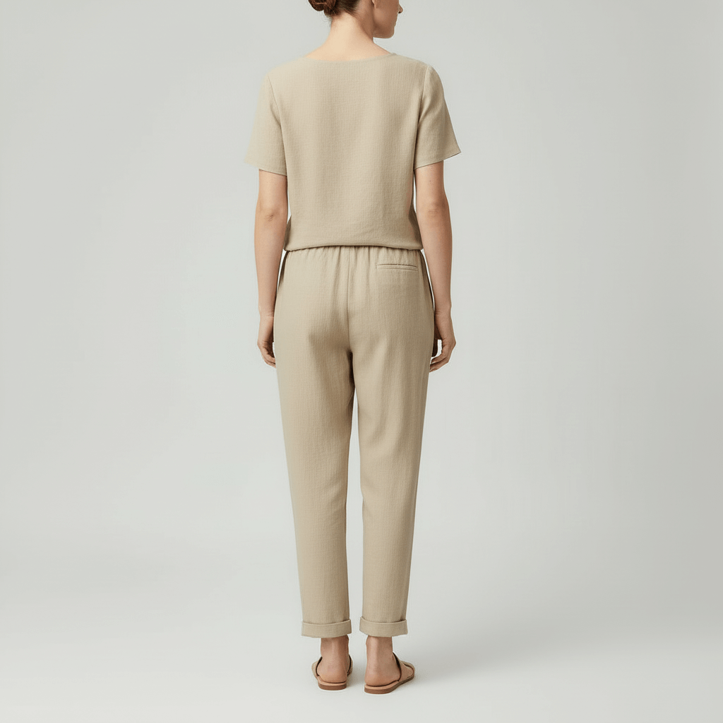 Tanzanix | Breathable linen two-piece set-Apparel & Accessories > Clothing > Outfit Sets-Tanzanix