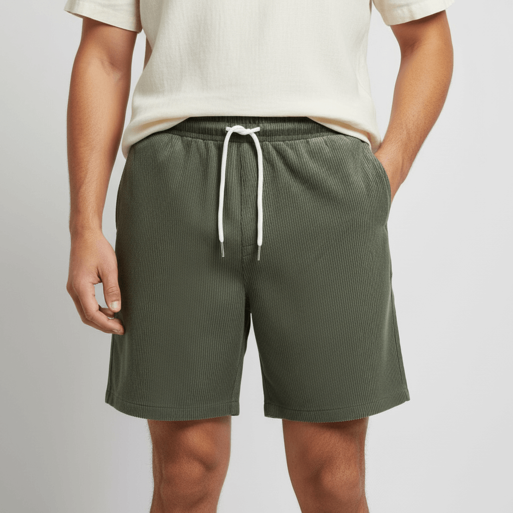 Tanzanix | Breathable swim shorts with elastic waistband-Apparel & Accessories > Clothing > Swimwear-Green-S-Tanzanix