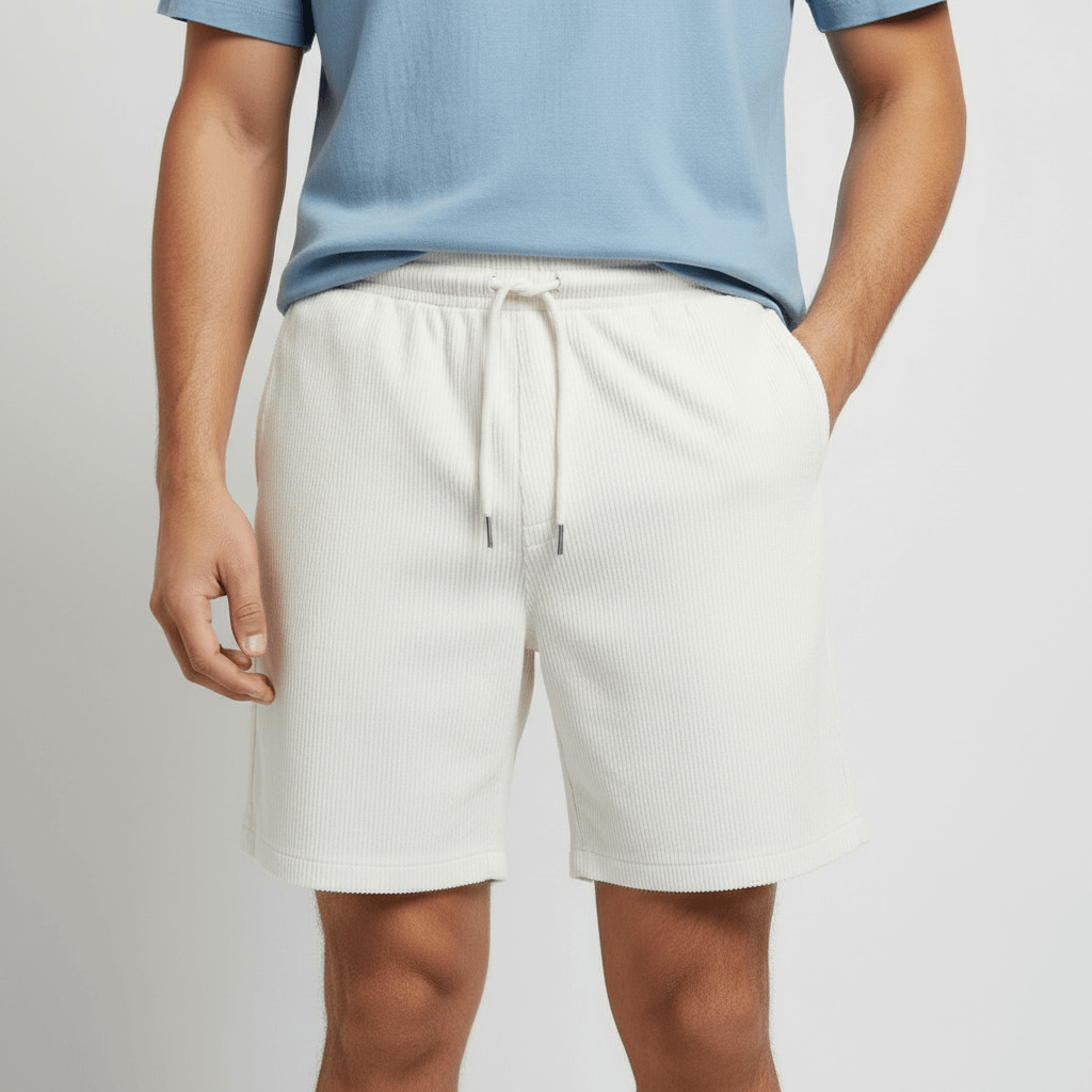 Tanzanix | Breathable swim shorts with elastic waistband-Apparel & Accessories > Clothing > Swimwear-White-S-Tanzanix