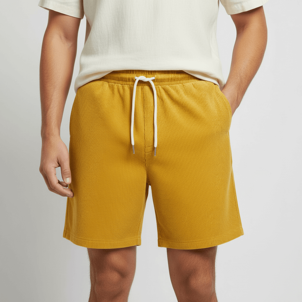 Tanzanix | Breathable swim shorts with elastic waistband-Apparel & Accessories > Clothing > Swimwear-Yellow-S-Tanzanix