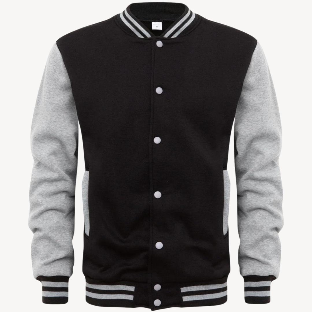 Tanzanix | Classic bomber jacket with contrast details-Apparel & Accessories > Clothing > Outerwear > Coats & Jackets > Bomber Jackets-Tanzanix