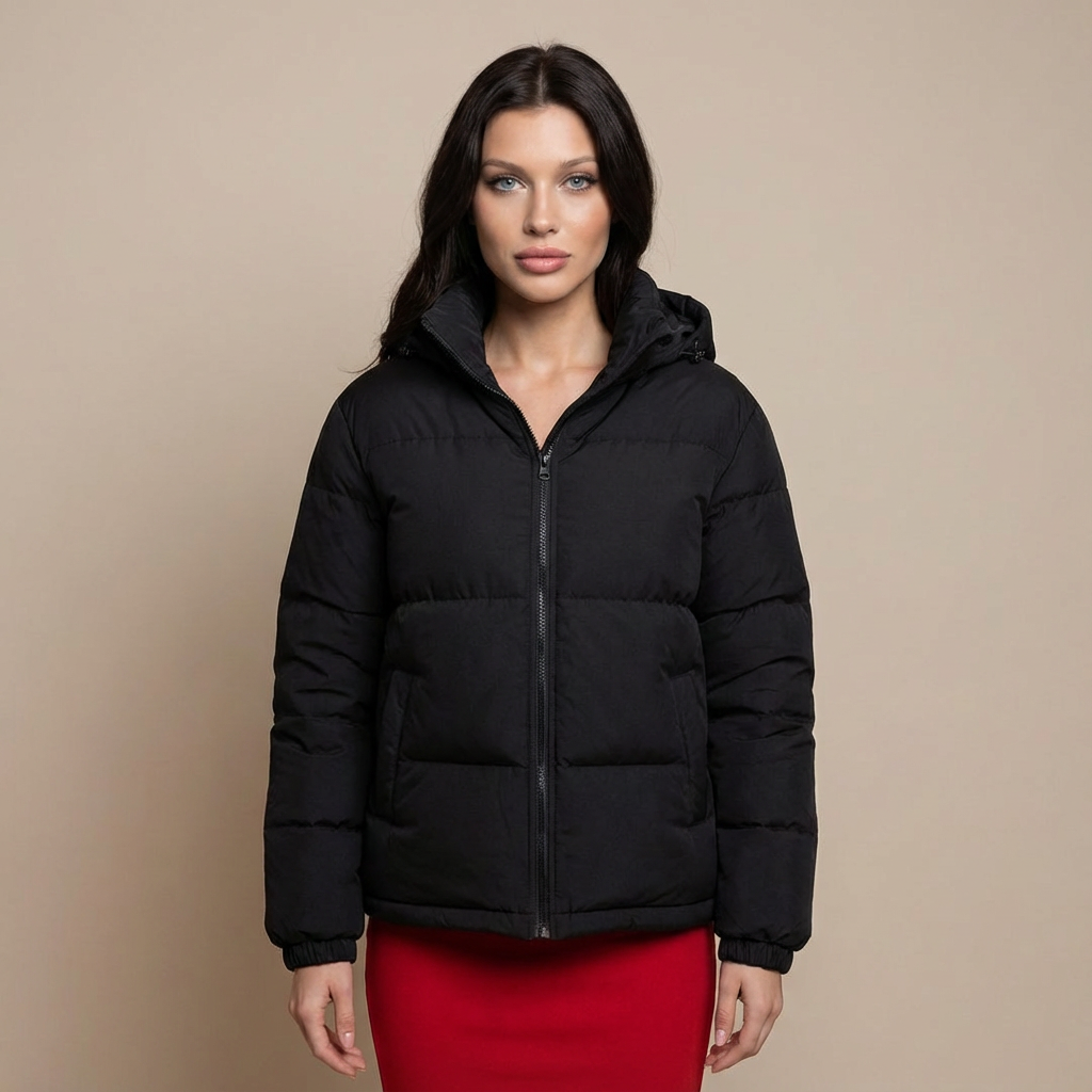 Tanzanix | Comfortable Puffer Jacket with Hood-Apparel & Accessories > Clothing > Outerwear > Coats & Jackets > Puffer Jackets-Tanzanix