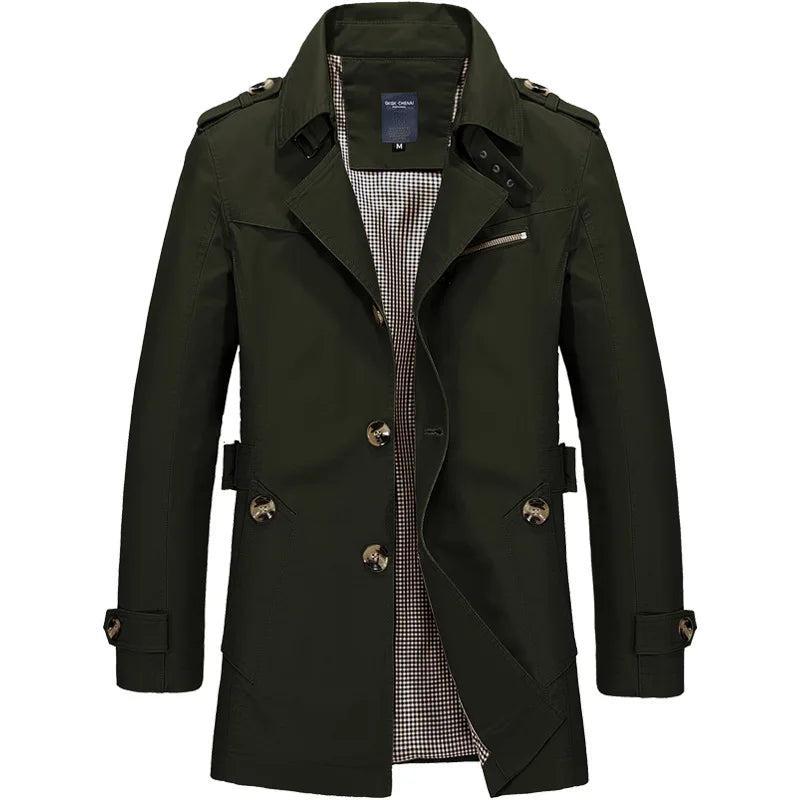 Tanzanix | Cotton blend trench coat-Apparel & Accessories > Clothing > Outerwear > Coats & Jackets > Trench Coats-Tanzanix