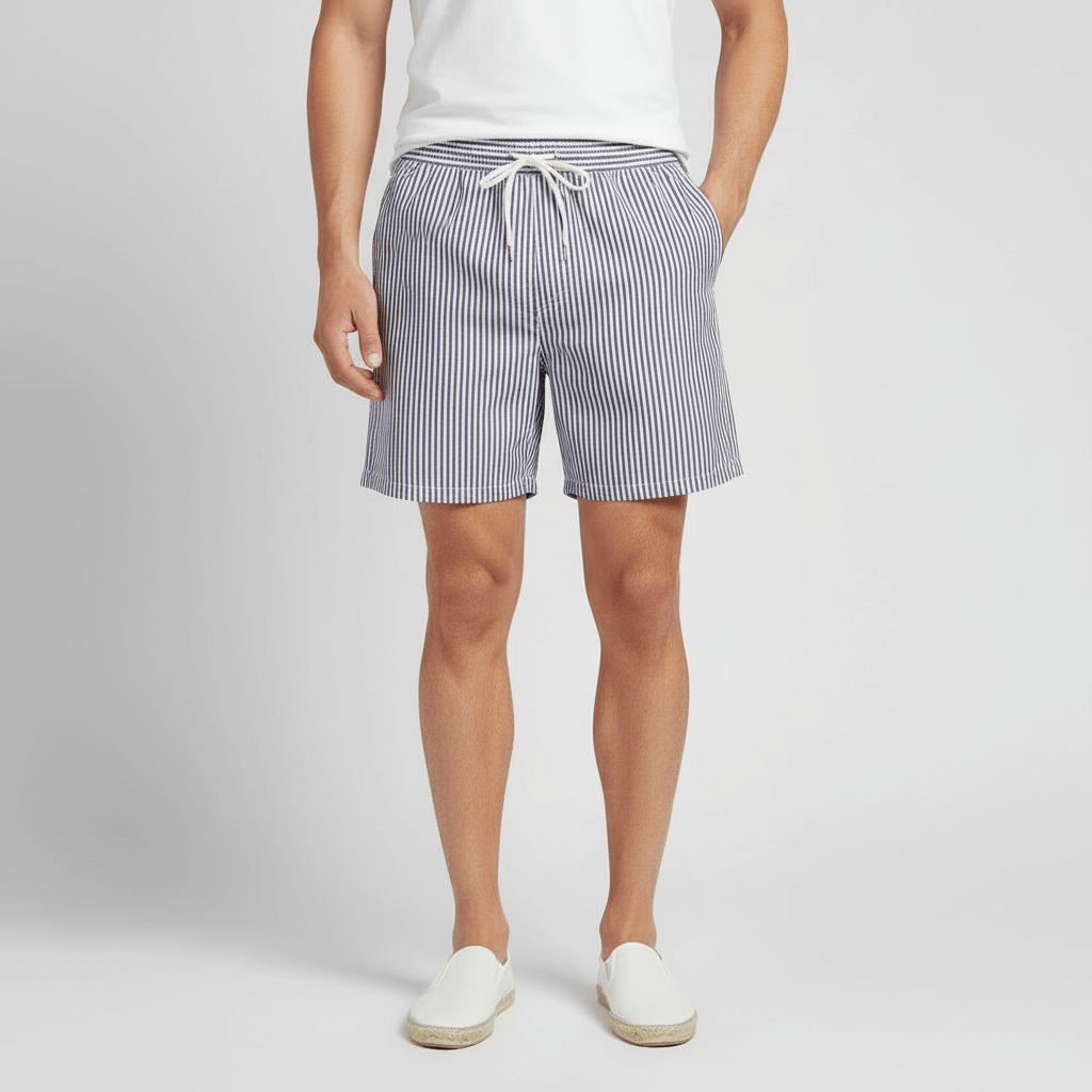 Tanzanix | Elastic Waist Swim Shorts-Apparel & Accessories > Clothing > Swimwear-Gray-S-Tanzanix