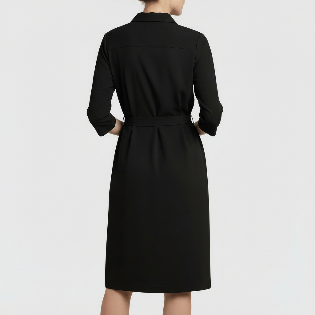 Tanzanix | Fitted midi dress with comfortable cut-Apparel & Accessories > Clothing > Dresses-Tanzanix