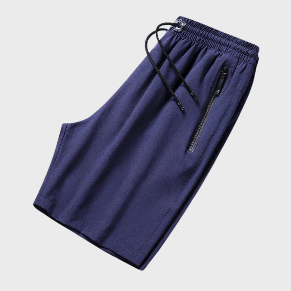 Tanzanix | Flexible casual shorts-Apparel & Accessories > Clothing > Shorts-Navy-L-Tanzanix