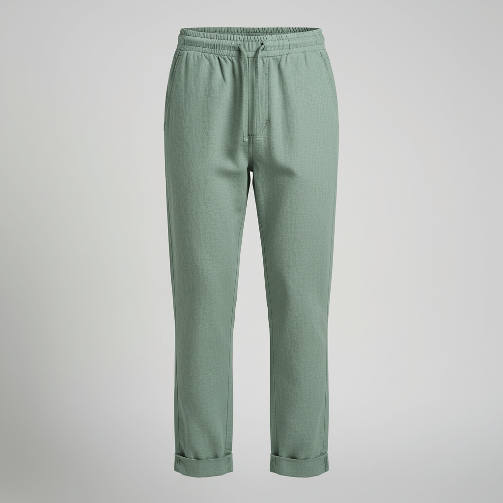 Tanzanix | High-waisted loose trousers-Apparel & Accessories > Clothing > Pants > Trousers-Tanzanix