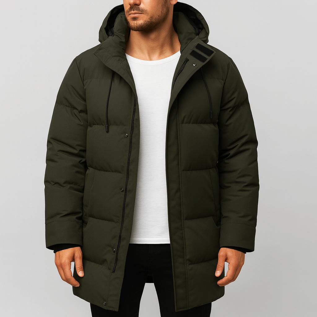 Tanzanix | Insulated parka jacket, contemporary fit-Apparel & Accessories > Clothing > Outerwear > Coats & Jackets > Parkas-Dark Green-L-Tanzanix