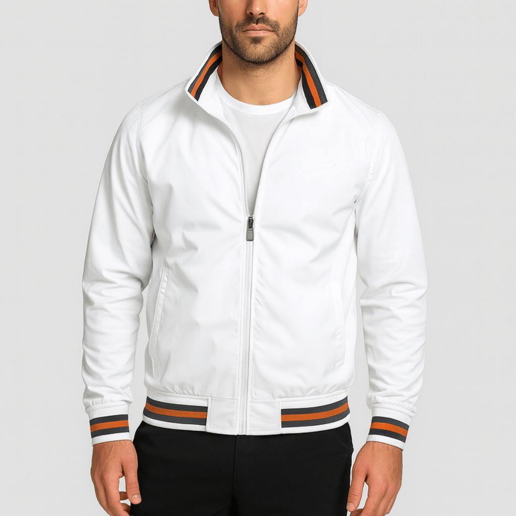 Tanzanix | Lightweight golf windbreaker softshell jacket-Apparel & Accessories > Clothing > Outerwear > Coats & Jackets-White-M-Tanzanix