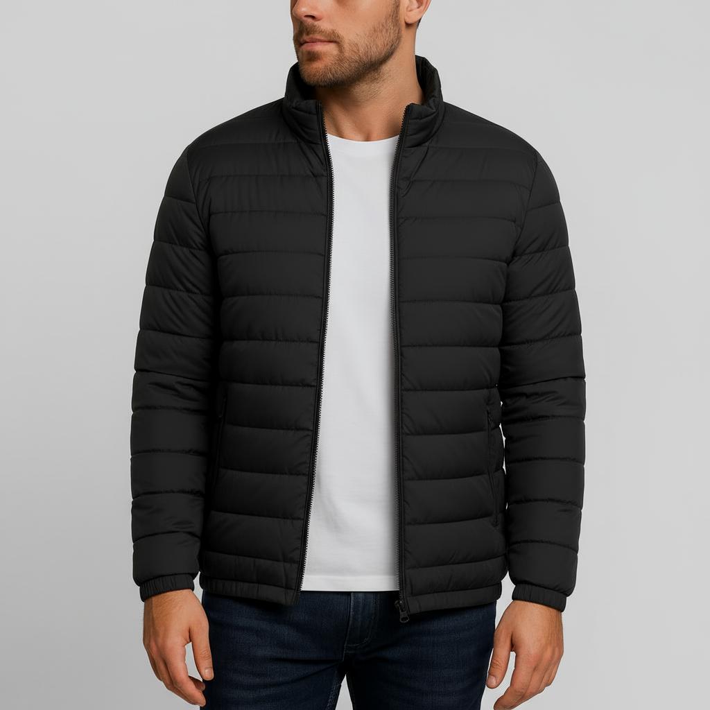 Tanzanix | Lightweight puffer jacket with contemporary cut-Apparel & Accessories > Clothing > Outerwear > Coats & Jackets > Puffer Jackets-Black-S-Tanzanix