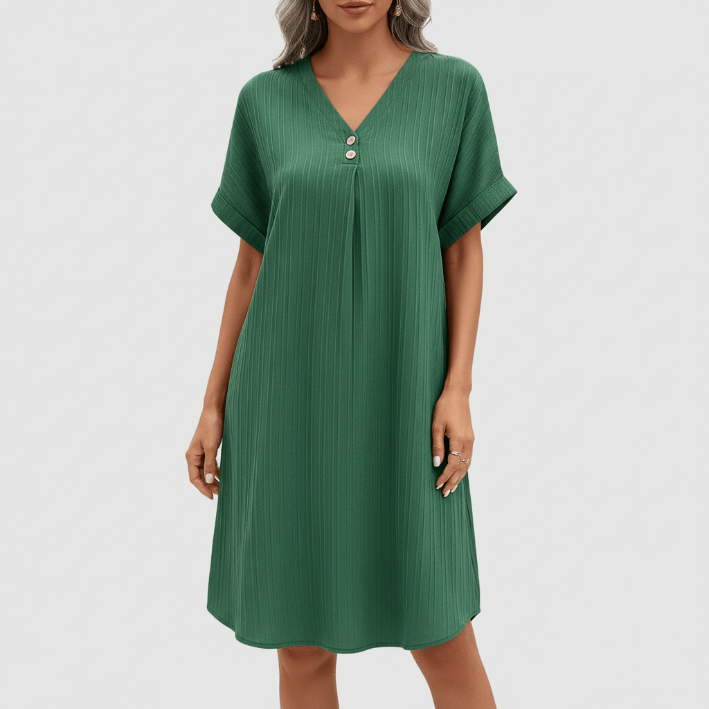 Tanzanix | Lightweight sundress with graceful silhouette-Apparel & Accessories > Clothing > Dresses-Green-S-Tanzanix