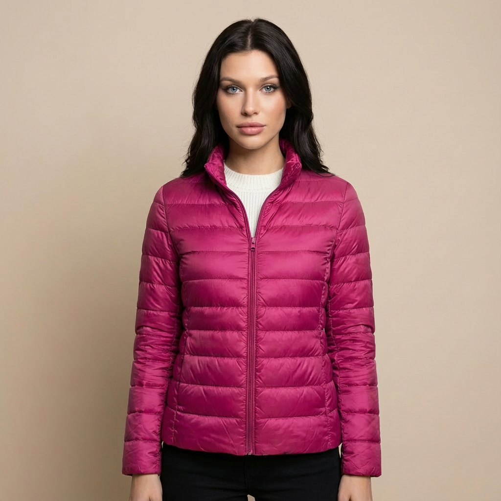 Tanzanix | Lightweight water-repellent puffer jacket-Apparel & Accessories > Clothing > Outerwear > Coats & Jackets > Puffer Jackets-Pink-S-Tanzanix
