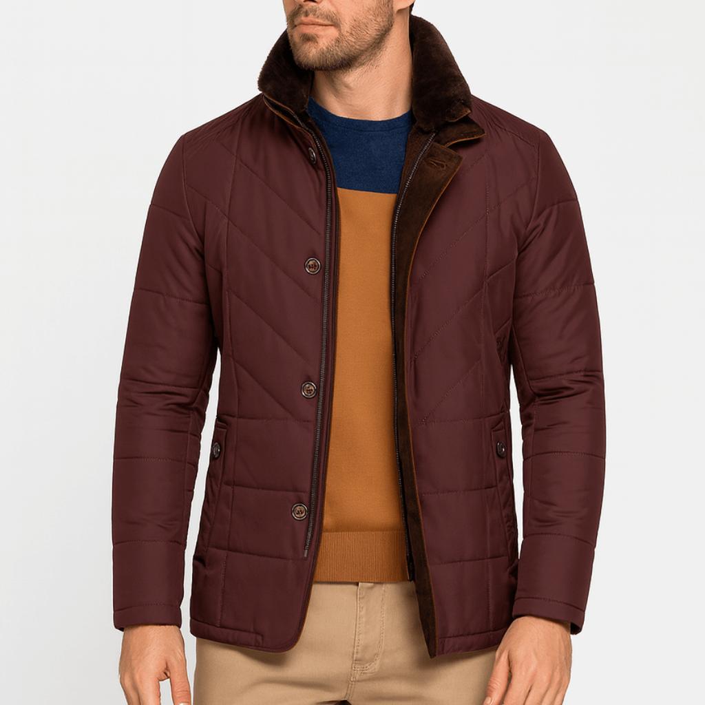 Tanzanix | Lightweight, water-repellent, windproof padded jacket-Apparel & Accessories > Clothing > Outerwear > Coats & Jackets > Puffer Jackets-Burgundy-M-Tanzanix