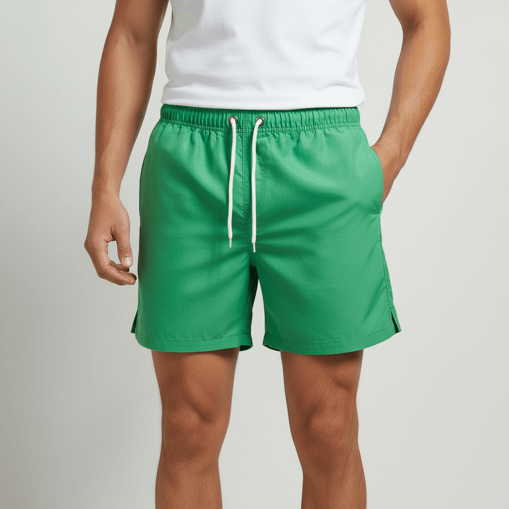 Tanzanix | Quick-drying adjustable swim shorts-Apparel & Accessories > Clothing > Swimwear-Green-S-Tanzanix