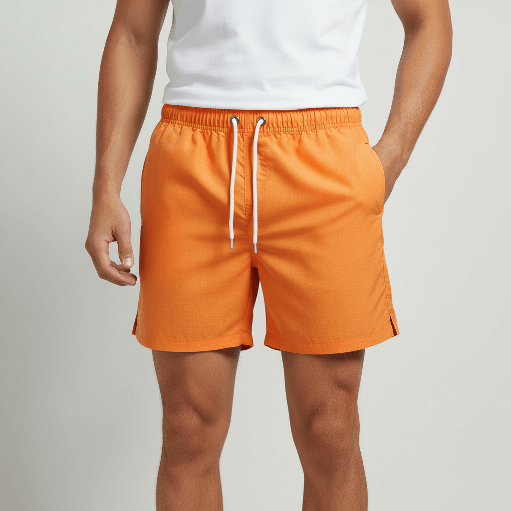 Tanzanix | Quick-drying adjustable swim shorts-Apparel & Accessories > Clothing > Swimwear-Orange-S-Tanzanix