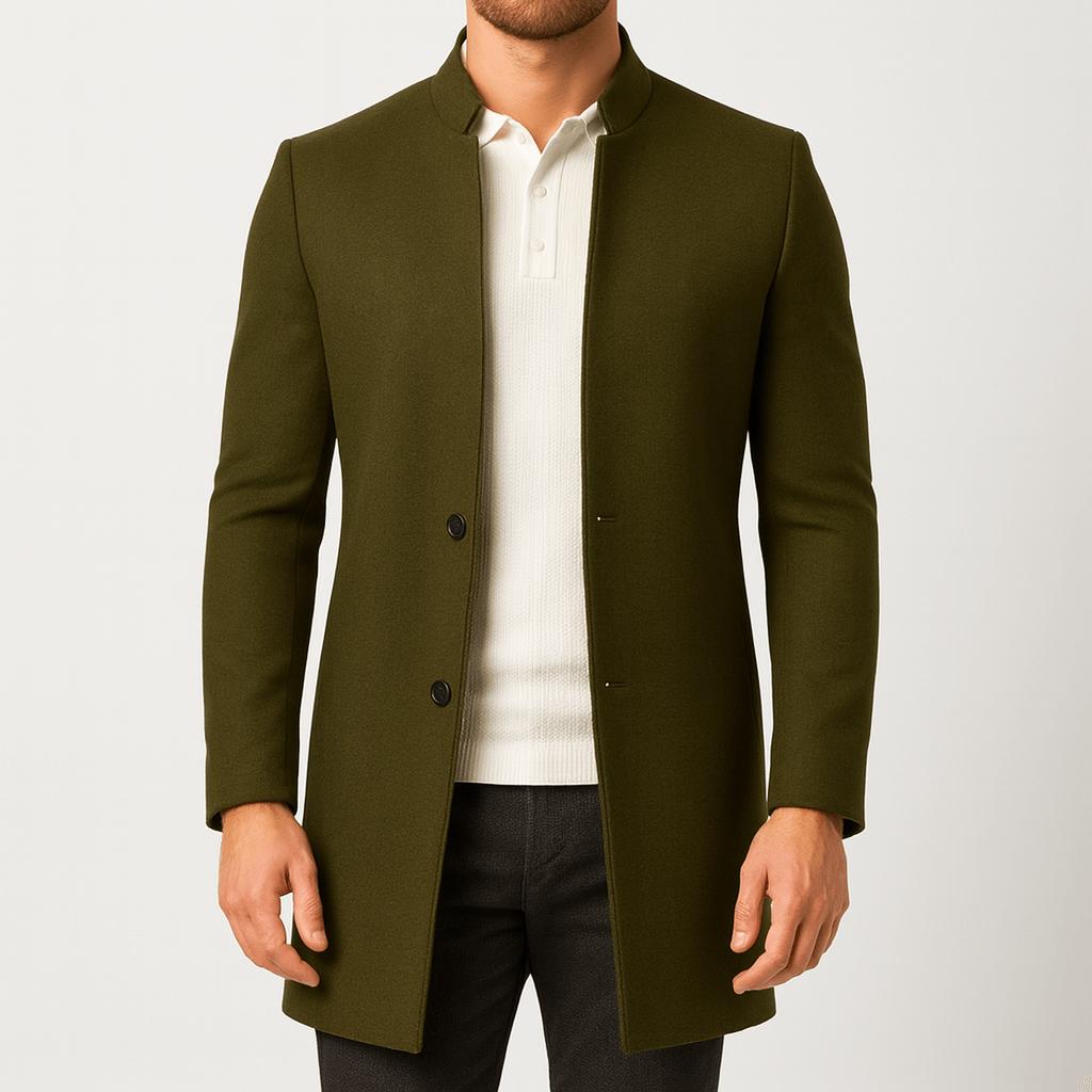 Tanzanix | Slim fit longline blazer-Apparel & Accessories > Clothing > Outerwear > Coats & Jackets > Sport Jackets-Green-S-Tanzanix