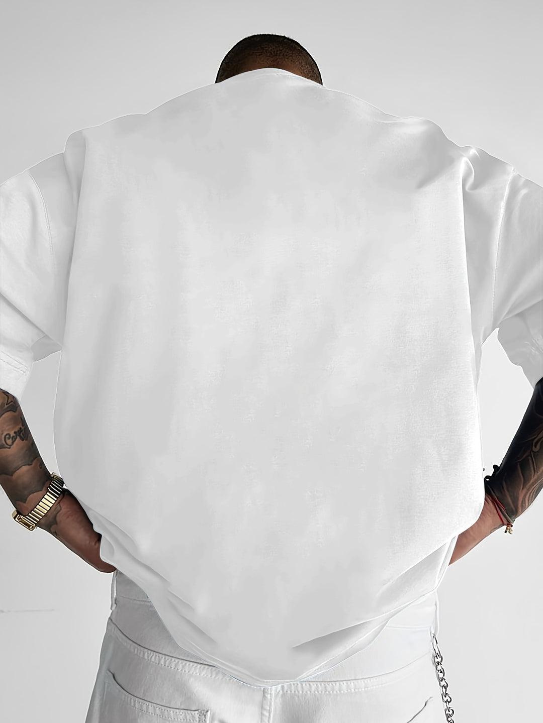 Tanzanix | Slogan print loose fit shirt-Apparel & Accessories > Clothing > Clothing Tops > T-Shirts-Tanzanix