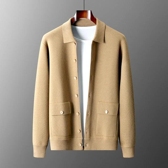 Tanzanix | Soft plush cashmere lapel jacket-Apparel & Accessories > Clothing > Outerwear > Coats & Jackets > Overcoats-Tanzanix