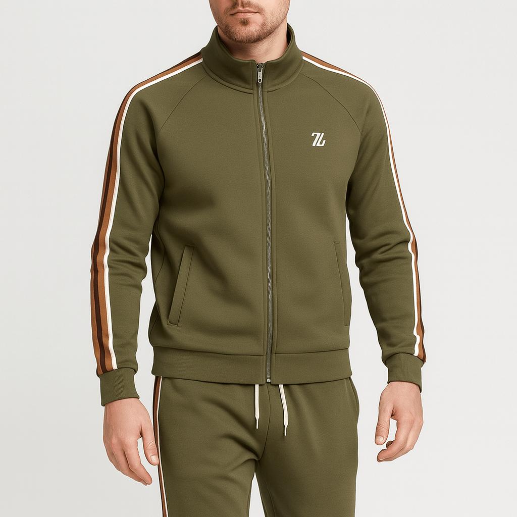 Tanzanix | Stylish tracksuit set-Apparel & Accessories > Clothing > Outfit Sets-Olive Green-XS-Tanzanix