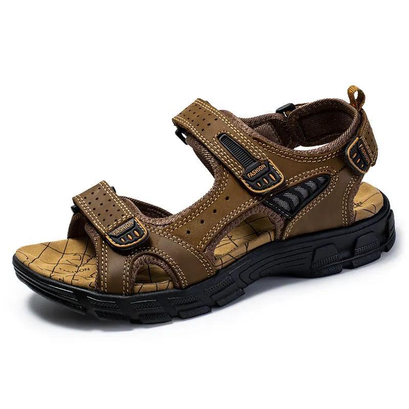 Tanzanix | Supportive sandals with cushioned sole-Apparel & Accessories > Shoes > Sandals-Dark Brown-38-Tanzanix