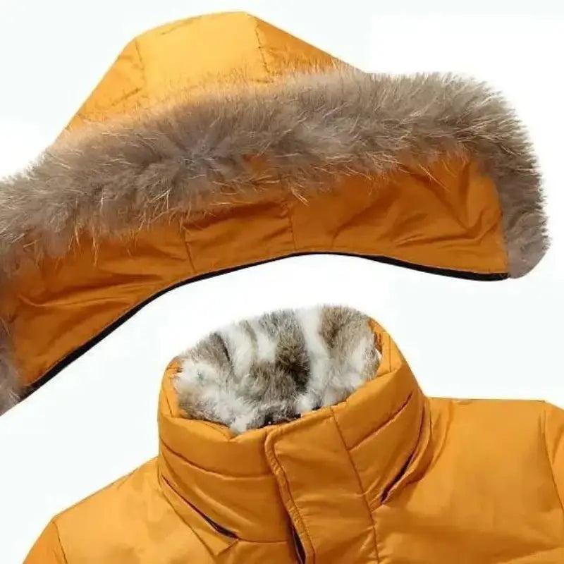 Tanzanix | Thermal puffer jacket with removable hood-Apparel & Accessories > Clothing > Outerwear > Coats & Jackets > Puffer Jackets-Tanzanix