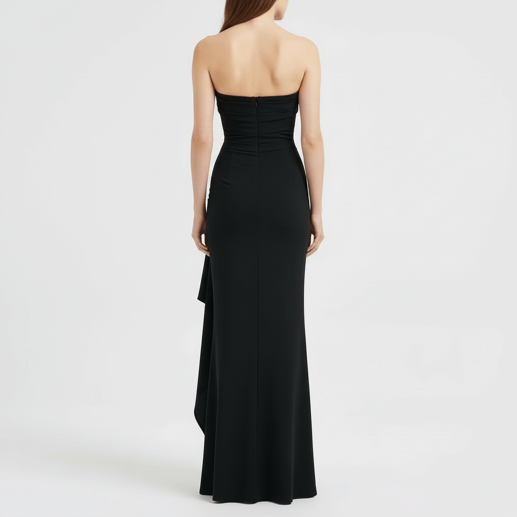 Tanzanix | Twisted maxi dress in lightweight fabric-Apparel & Accessories > Clothing > Dresses-Tanzanix