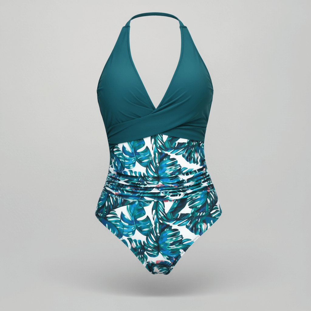 Tanzanix | V-neck push-up swimsuit-Apparel & Accessories > Clothing > Swimwear > One-Piece Swimsuits-Tanzanix