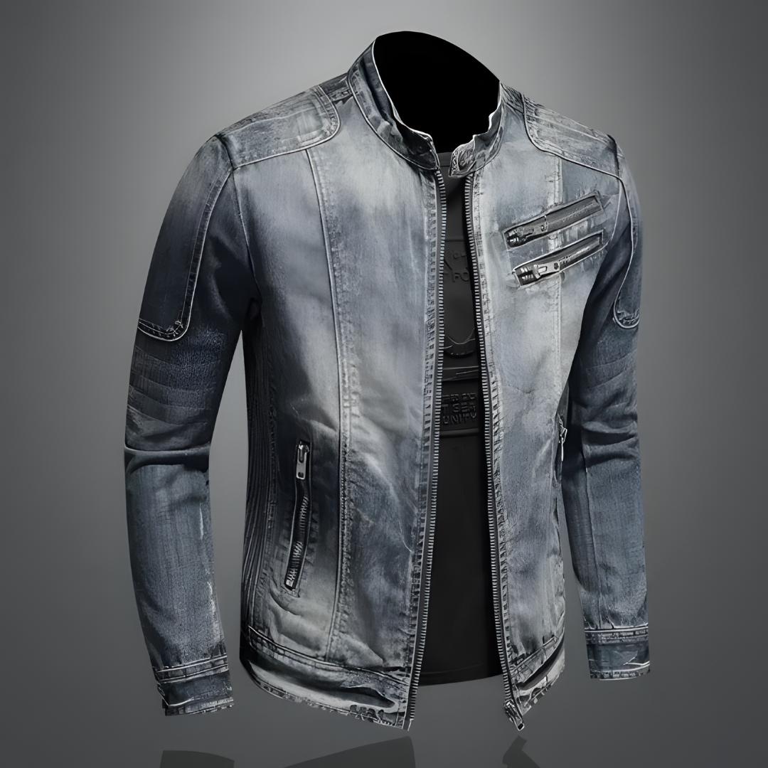 Tanzanix | Vintage denim jacket with tailored cut-Apparel & Accessories > Clothing > Outerwear > Coats & Jackets-Tanzanix