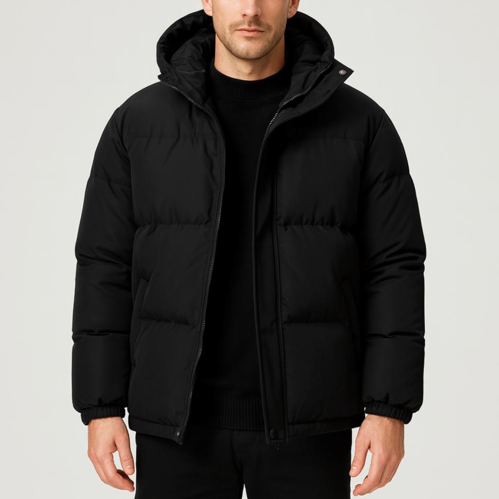 Tanzanix | Waterproof insulated puffer jacket-Apparel & Accessories > Clothing > Outerwear > Coats & Jackets > Puffer Jackets-Black-S-Tanzanix