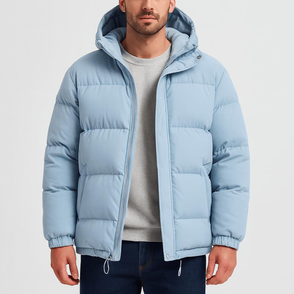 Tanzanix | Waterproof insulated puffer jacket-Apparel & Accessories > Clothing > Outerwear > Coats & Jackets > Puffer Jackets-Light Blue-S-Tanzanix