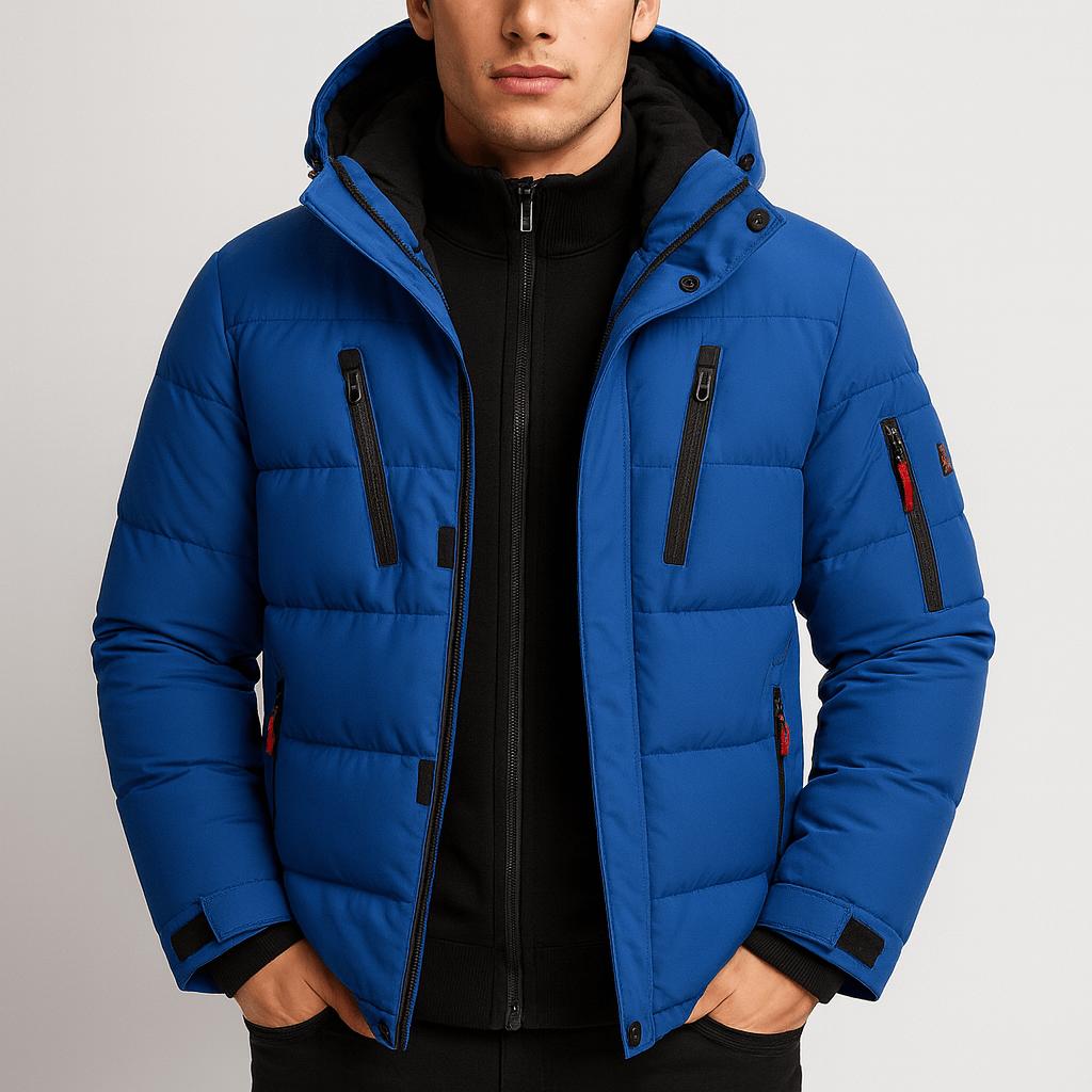 Tanzanix | Waterproof parka jacket with adjustable hood-Apparel & Accessories > Clothing > Outerwear > Coats & Jackets > Parkas-Blue-S-Tanzanix