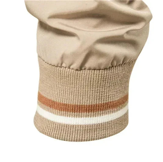 Alexander | Men's Striped Trim Bomber Jacket - view 8