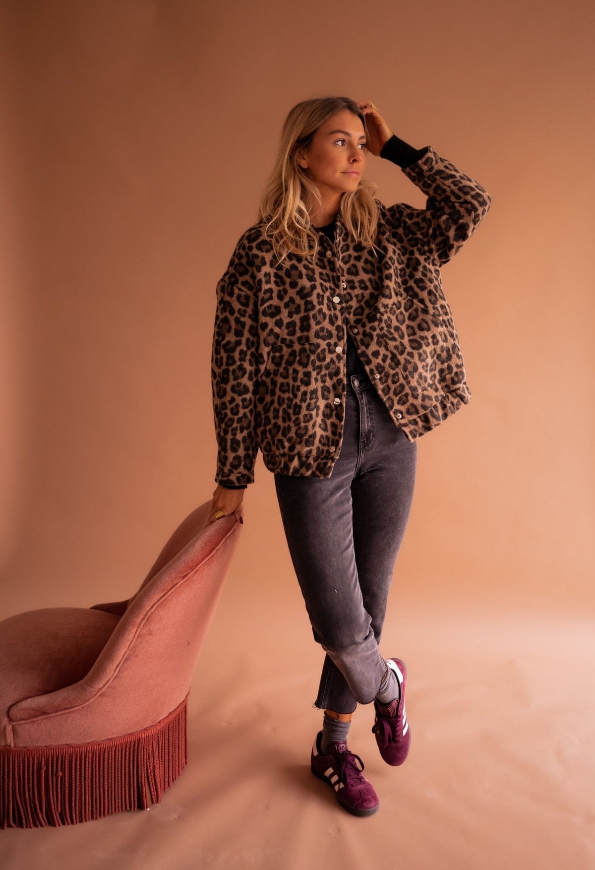 Åsta | Skjortjacka dam med leopardmönster - bild 4