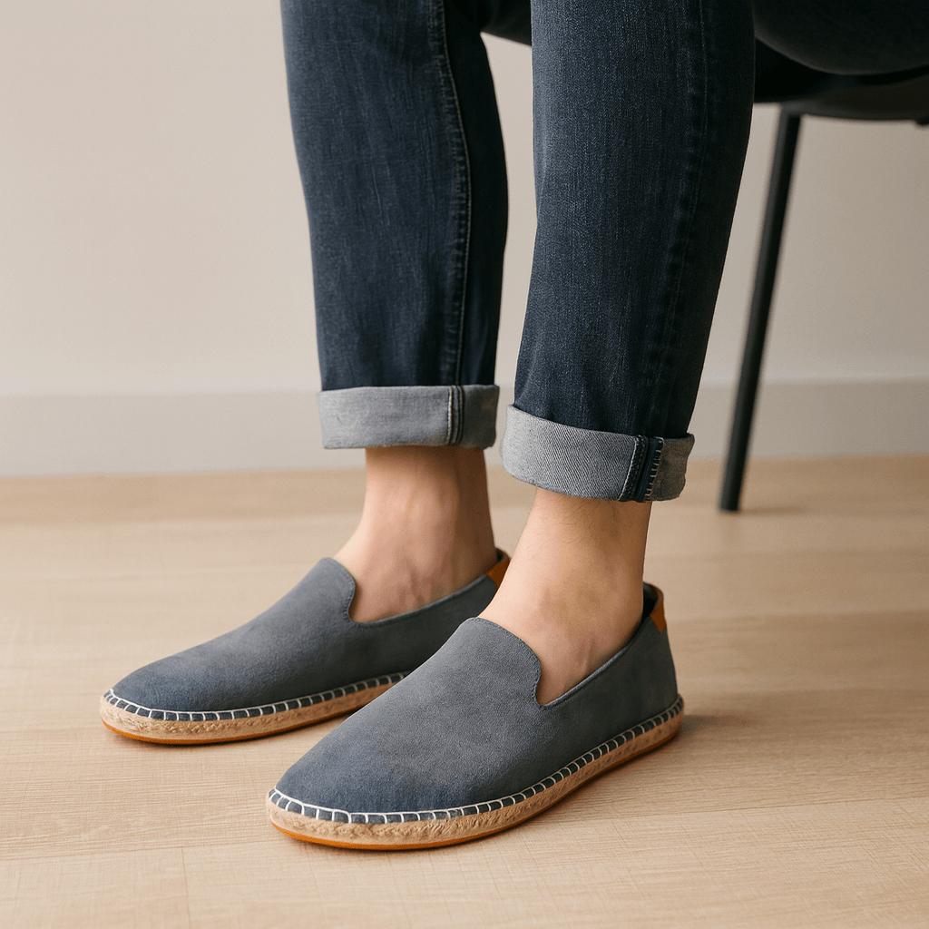 Dylan | Men's Canvas Espadrilles - Gray
