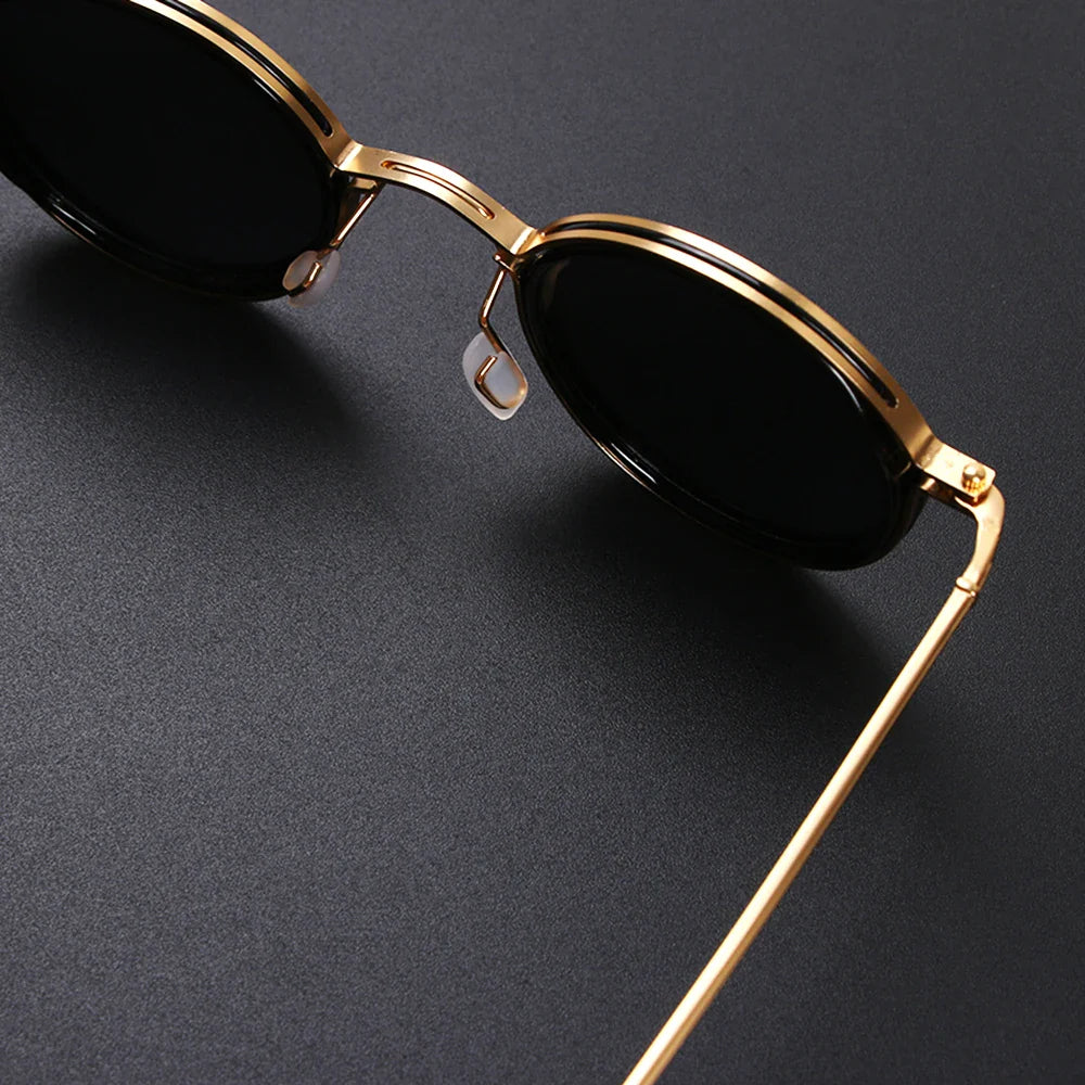 Ellis | Round Metal Frame Sunglasses - view 5