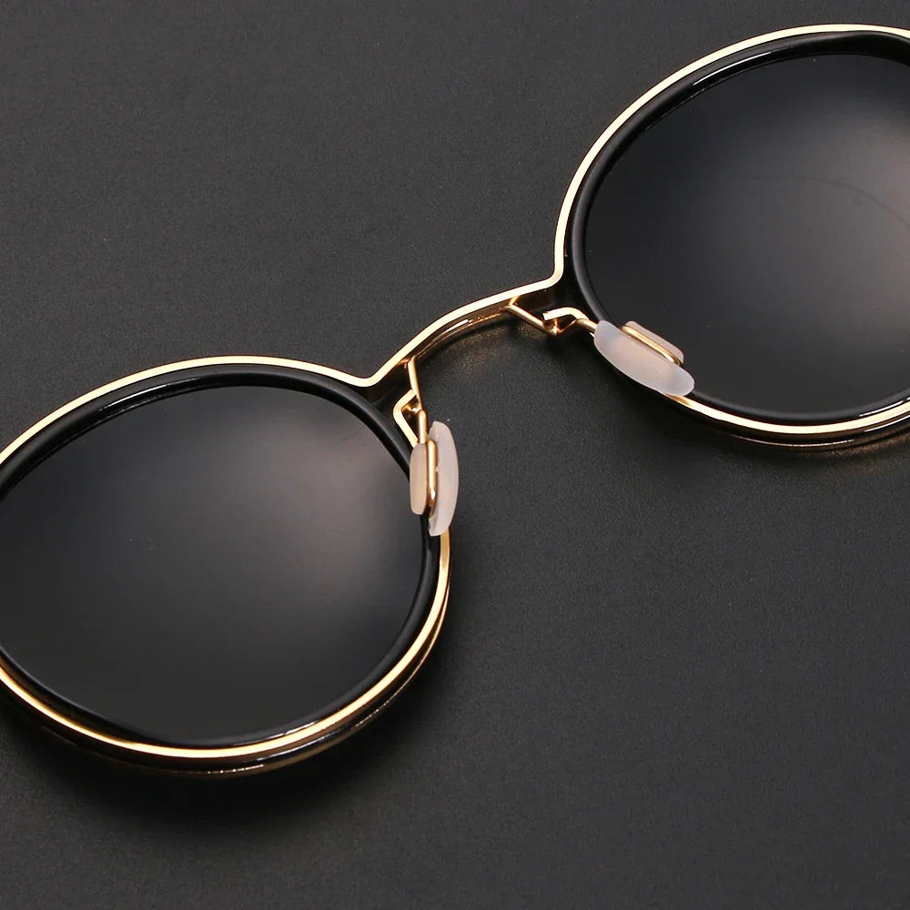 Ellis | Round Metal Frame Sunglasses - view 6