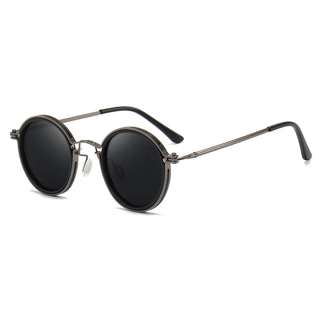 Ellis | Round Metal Frame Sunglasses - view 9
