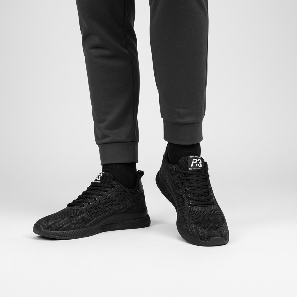 George | Men's Height-Increasing Sneakers - Black
