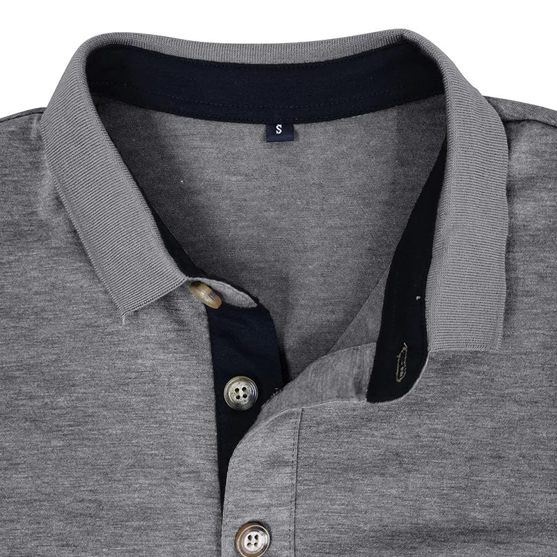 George | Men's Long Sleeve Cotton Blend Polo Shirt - view 11