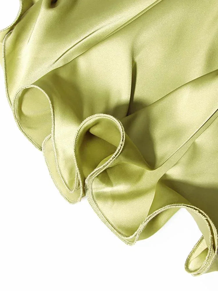 Georgia | Women's Satin Chain Mini Dress - view 9