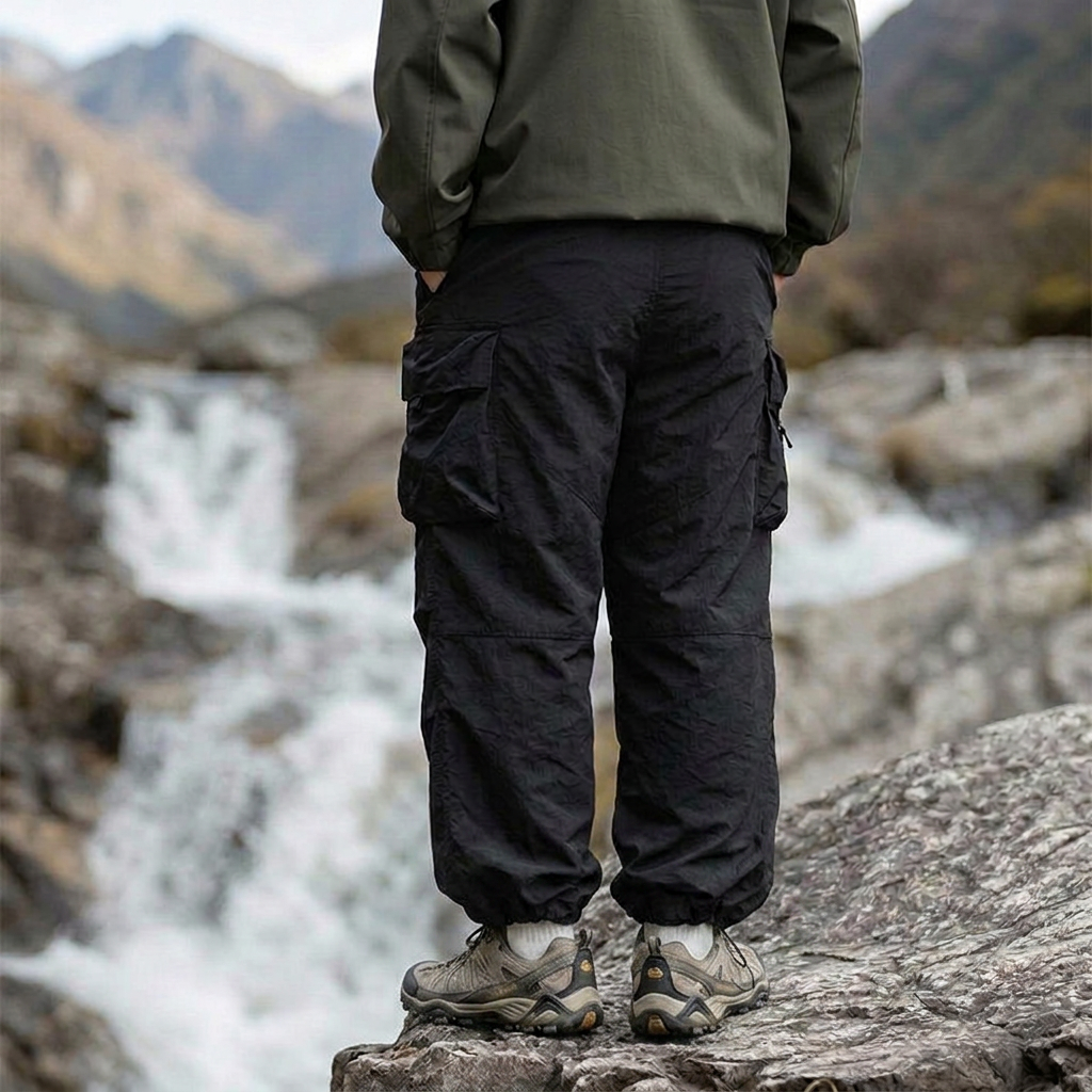 Isaac | Men's Loose Fit Cargo Trousers - view 5