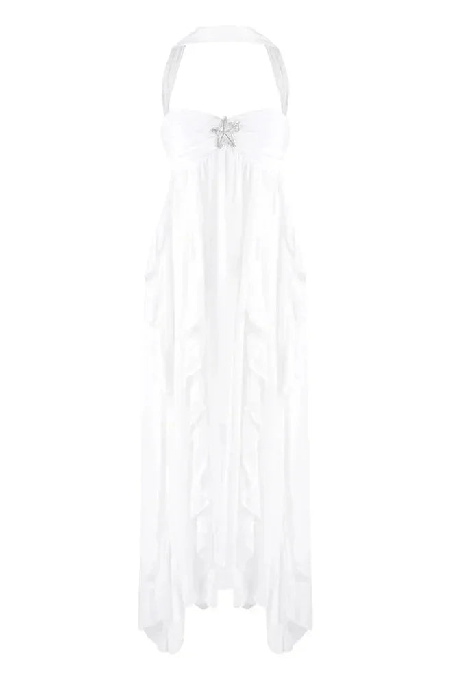 Ivy | Women's Halterneck Chiffon Maxi Dress - view 20