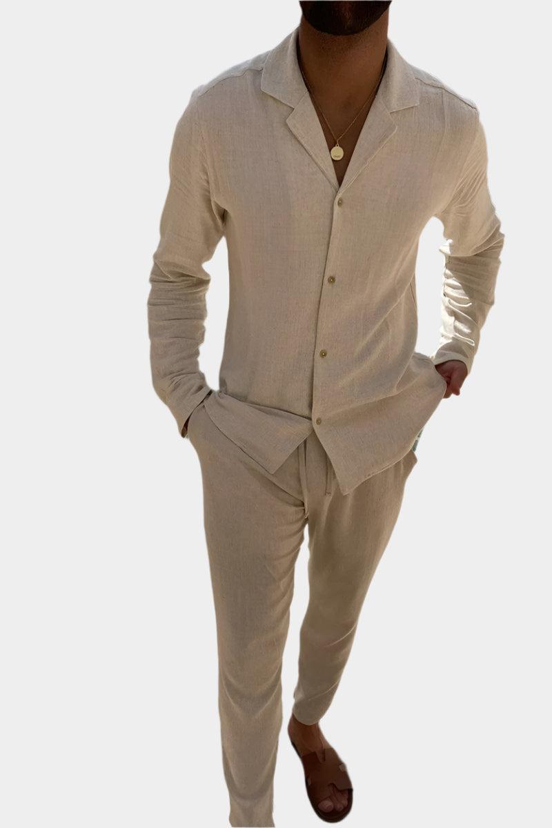 Kai | Men's Linen Co-Ord Set - view 3