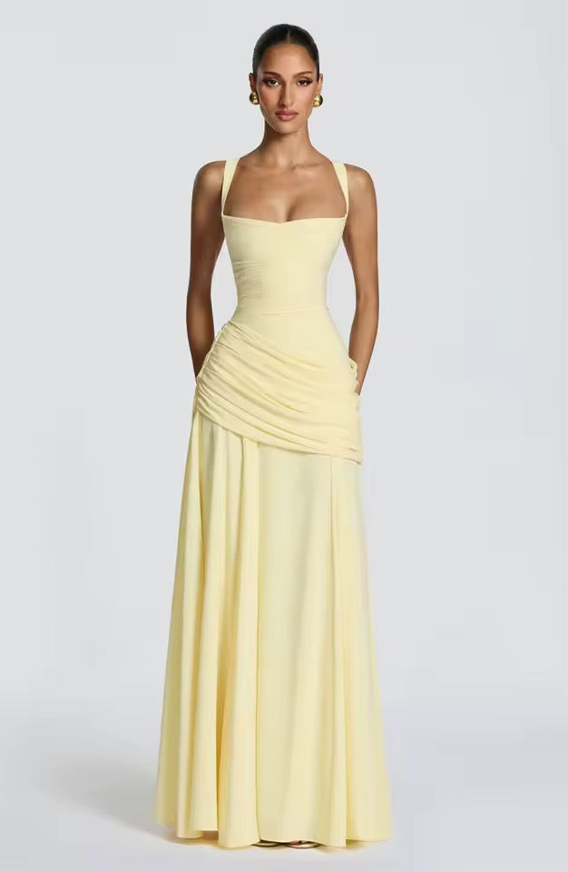 Lucy | Women's Ruched Maxi Dress - view 3