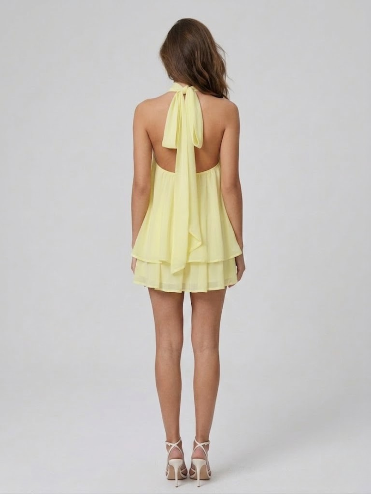 Matilda | Women's Halterneck Tiered Mini Dress - view 11