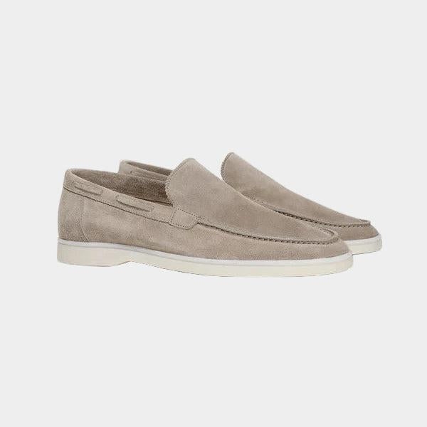 Max | Men's Suede Slip-On Loafers - Beige
