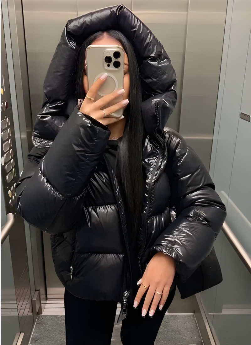 Karin | Pufferjacka för dam med huva - bild 4